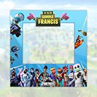 setecientosgramos Photocall Fornite | Ventana Fornite| Marco Fornite| PhotoBooth Fornite(Cartón 4mm) (100x100)